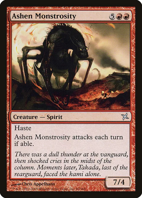 Ashen Monstrosity, card 93 from Betrayers of Kamigawa