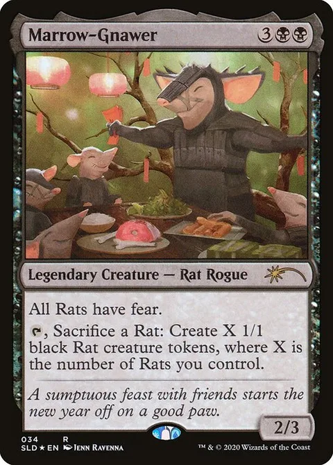 Marrow-Gnawer, card 34 from Secret Lair Drop