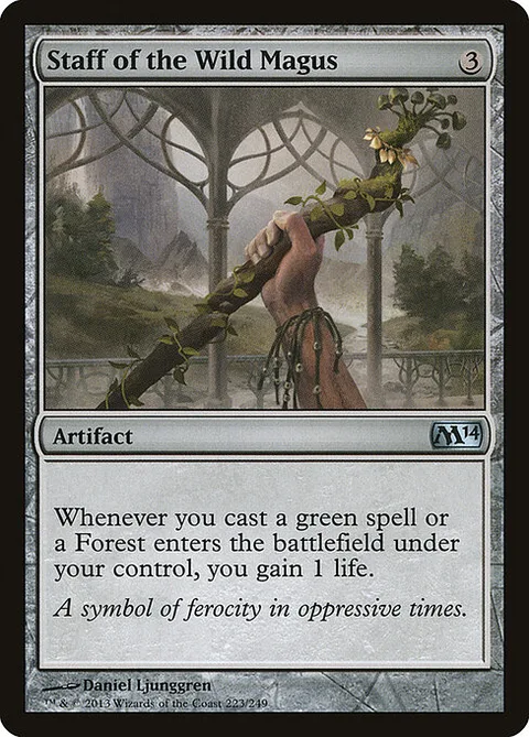 Staff of the Wild Magus, carte 223 de Magic 2014