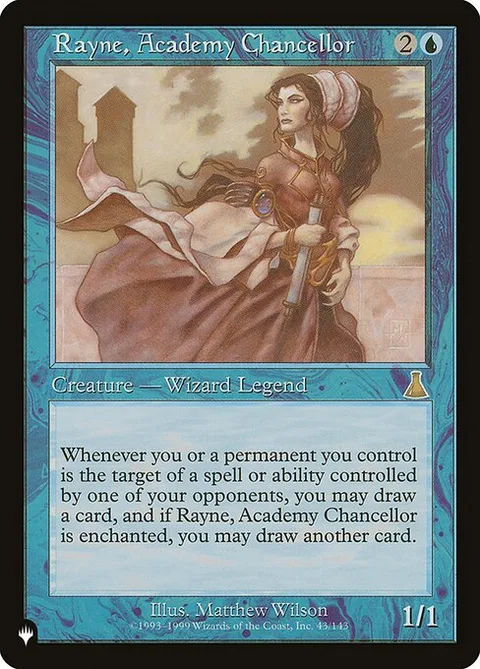 Rayne, Academy Chancellor, card UDS-43 from The List
