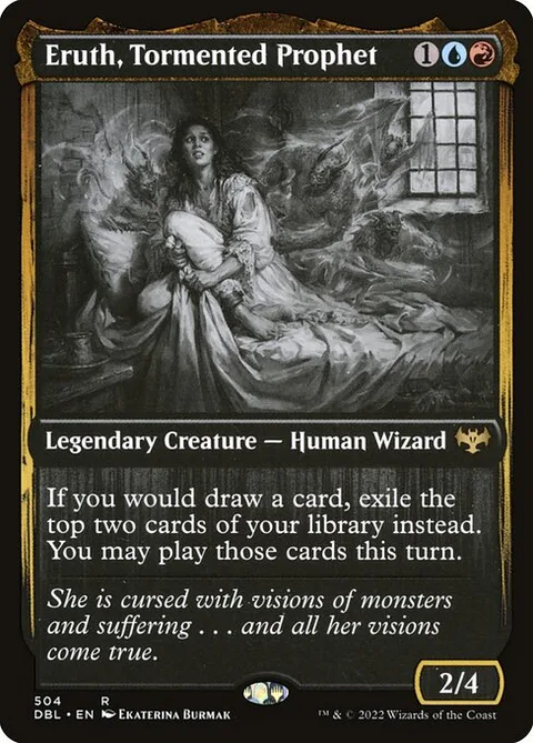 Eruth, Tormented Prophet, card 504 from Innistrad: Double Feature