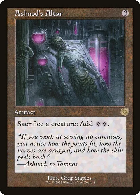 Ashnod's Altar, card 4 from The Brothers' War Retro Artifacts