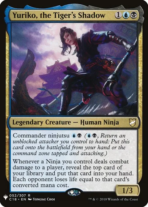 Yuriko, the Tiger's Shadow, carte C18-52 de The List