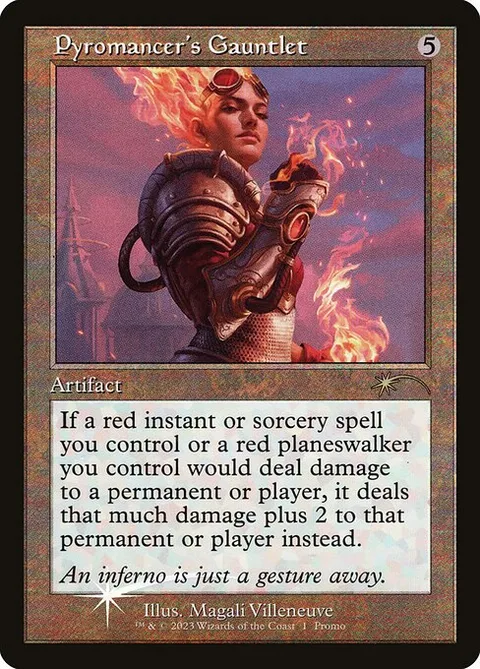 Pyromancer's Gauntlet, card 2023-6 from Media and Collaboration Promos