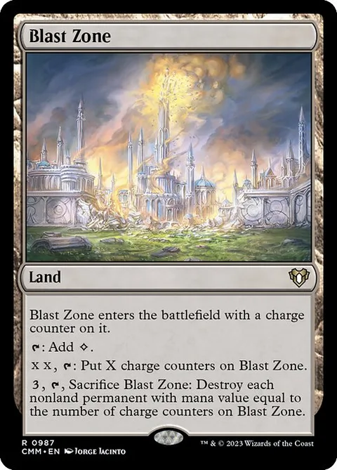 Blast Zone, card 987 from Commander Masters