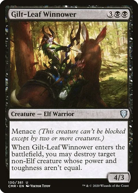 Gilt-Leaf Winnower, card 130 from Commander Legends