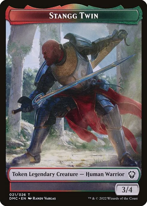 Stangg Twin, card 21 from Dominaria United Tokens