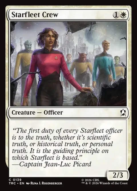 Starfleet Crew, card 139 from Star Trek Commander