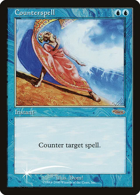 Counterspell, card 1 from Judge Gift Cards 2000