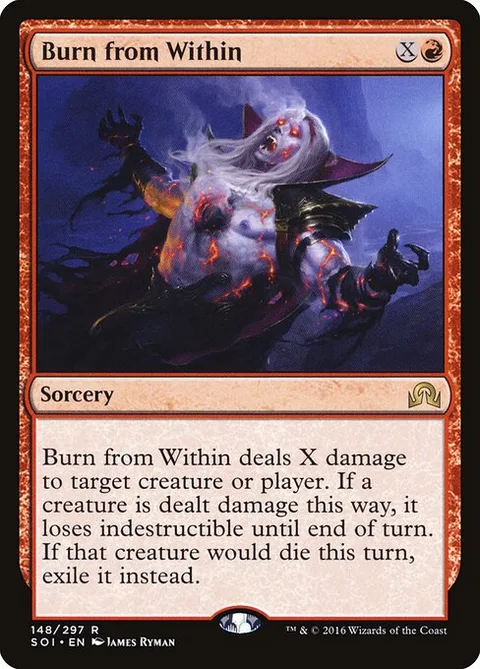 Burn from Within, carte 148 de Shadows over Innistrad