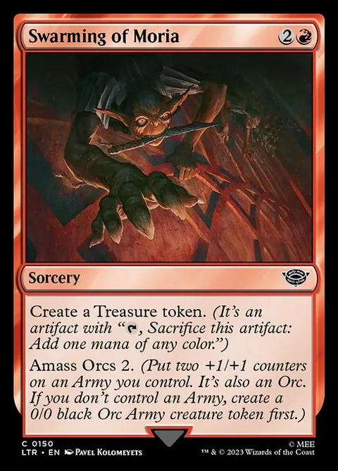 Swarming of Moria, card 150 from The Lord of the Rings: Tales of Middle-earth