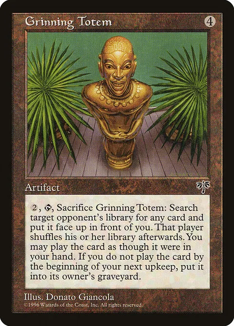 Grinning Totem, card 303 from Mirage