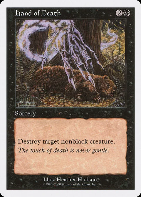 Hand of Death, card 25 from Starter 2000