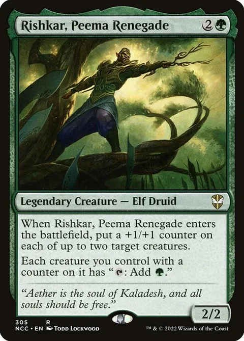 Rishkar, Peema Renegade, carte 305 de New Capenna Commander