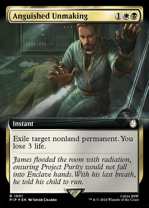 Anguished Unmaking, card 1001 from Fallout