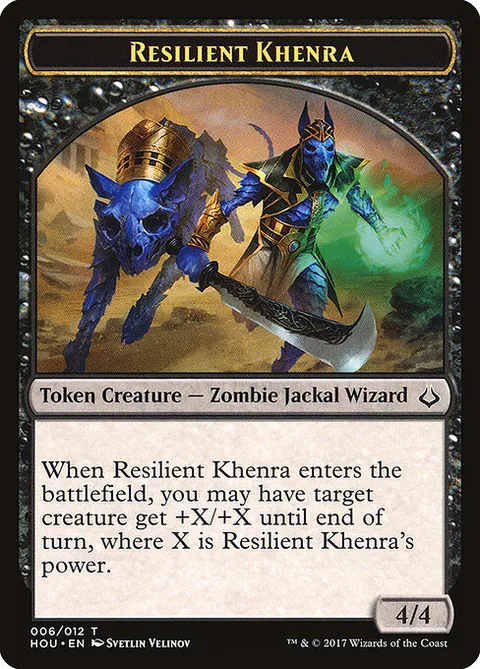 Resilient Khenra, card 6 from Hour of Devastation Tokens