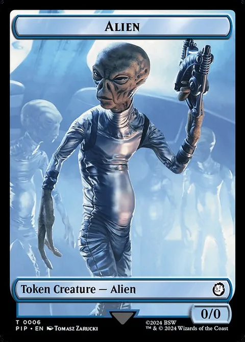 Alien, card 6 from Fallout Tokens