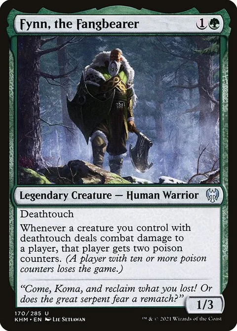 Fynn, the Fangbearer, card 170 from Kaldheim