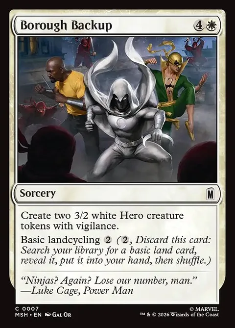 Borough Backup, carte 7 de Marvel Super Heroes