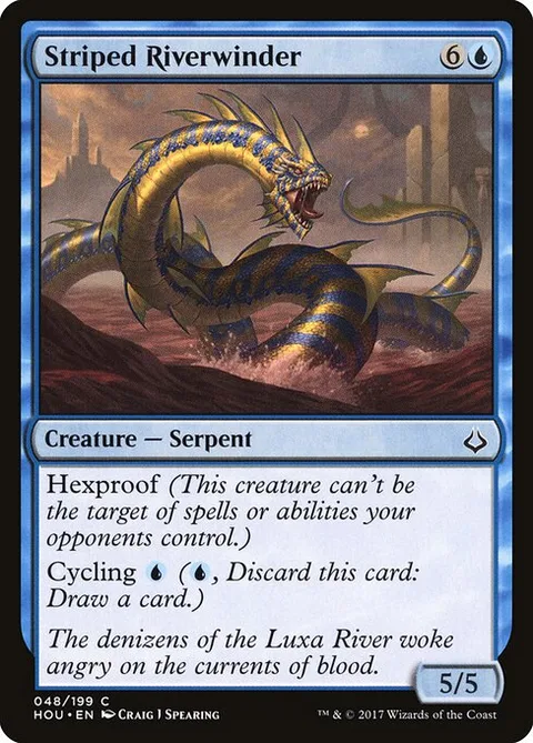 Striped Riverwinder, card 48 from Hour of Devastation