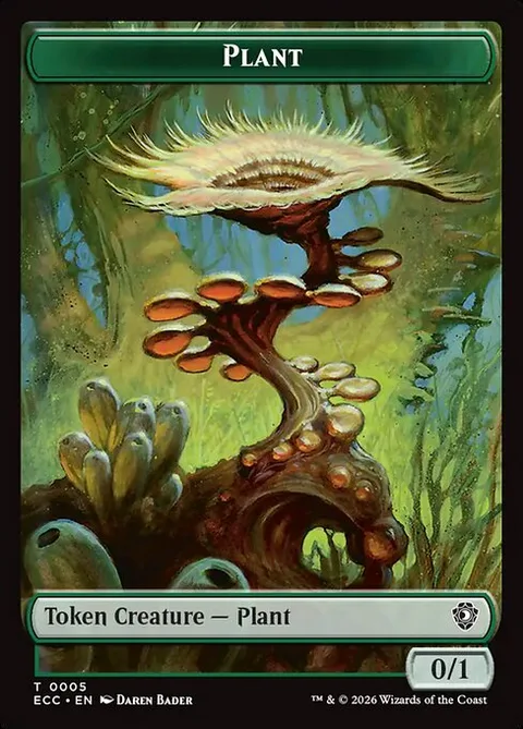 Plant, card 5 from Lorwyn Eclipsed Commander Tokens