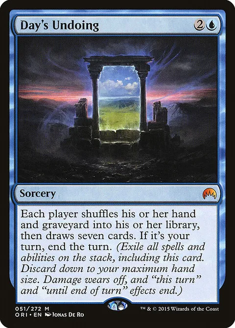 Day's Undoing, card 51 from Magic Origins