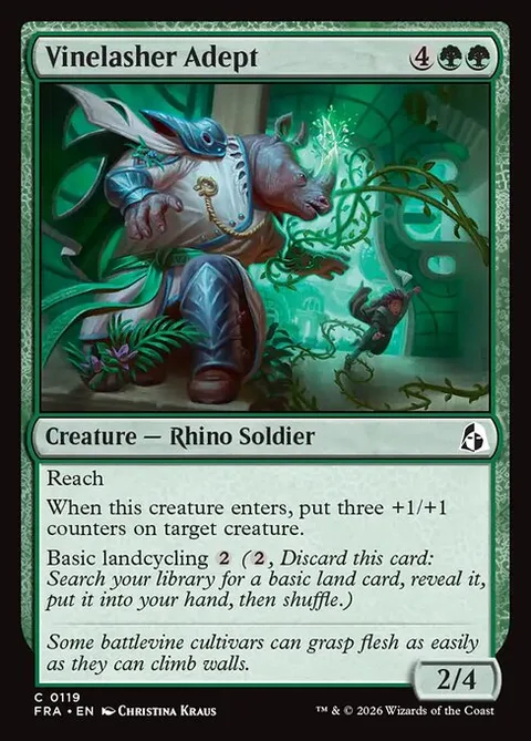 Vinelasher Adept, card 119 from Reality Fracture