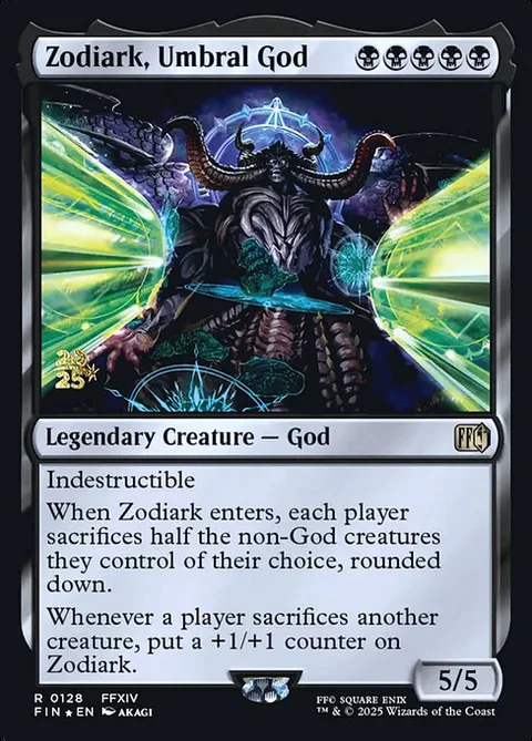 Zodiark, Umbral God, card 128s from Final Fantasy Promos