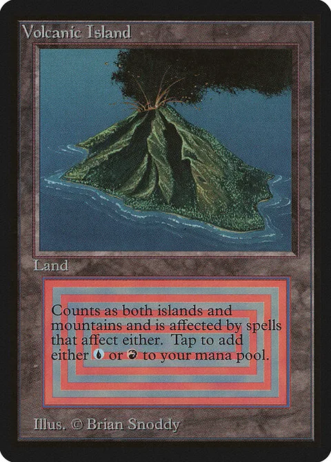 Volcanic Island, card 287 from Limited Edition Beta