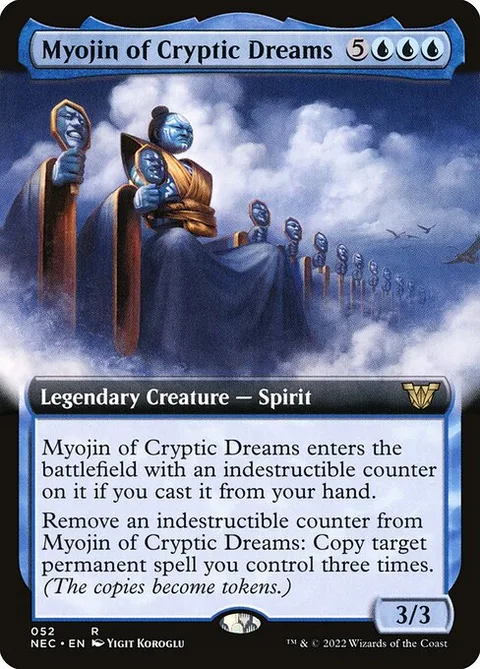 Myojin of Cryptic Dreams, carte 52 de Neon Dynasty Commander