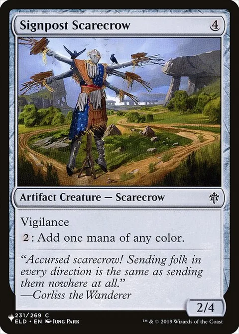Signpost Scarecrow, card ELD-231 from The List
