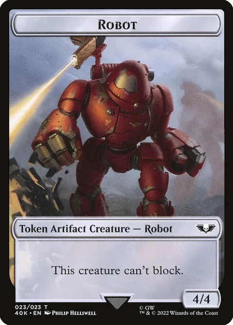 Robot, card 23 from Warhammer 40,000 Tokens