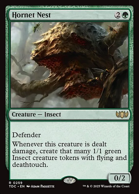 Hornet Nest, card 259 from Tarkir: Dragonstorm Commander