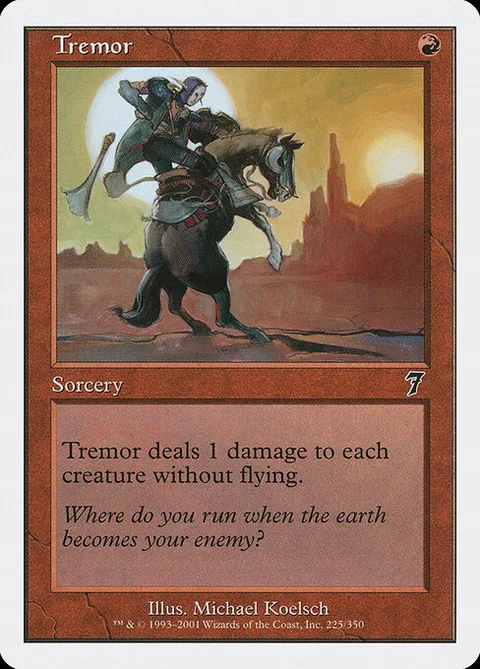 Tremor, card 225 from Seventh Edition