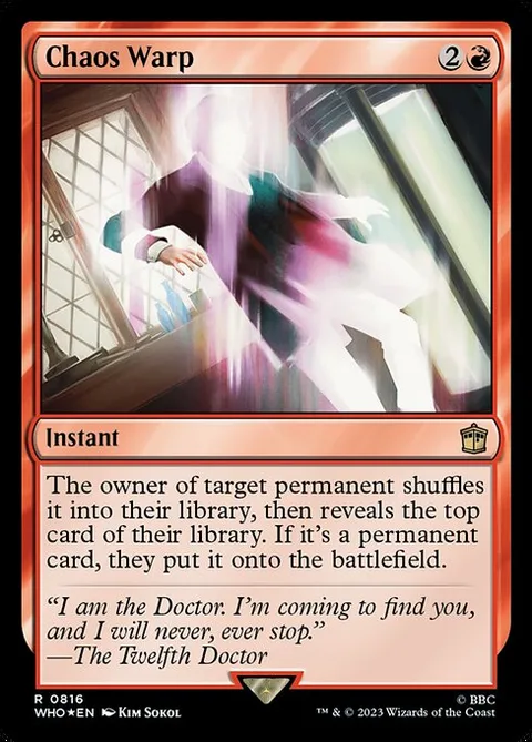 Chaos Warp, carte 816 de Doctor Who