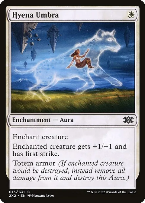 Hyena Umbra, card 13 from Double Masters 2022