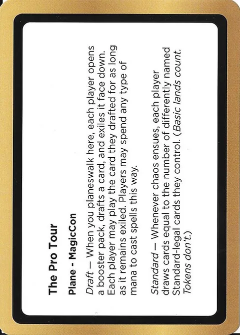 The Pro Tour, card PLA045 from Black Lotus Unknown Planechase