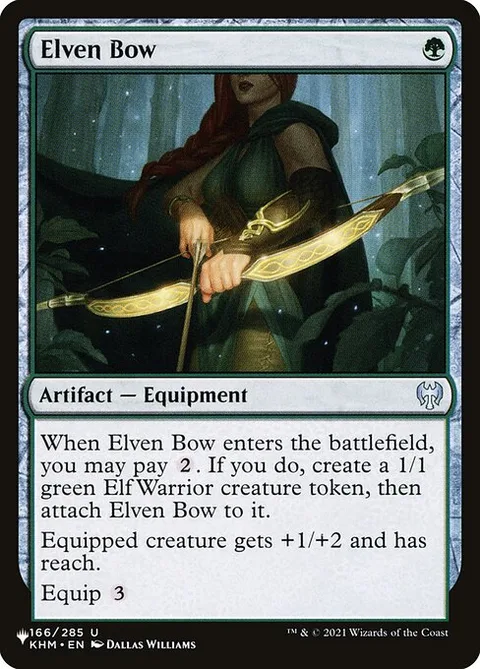 Elven Bow, card KHM-166 from The List
