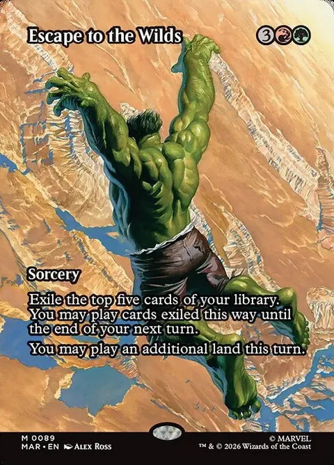 Escape to the Wilds, carte 89 de Marvel Universe