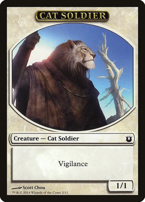Cat Soldier, carte 2 de Born of the Gods Tokens