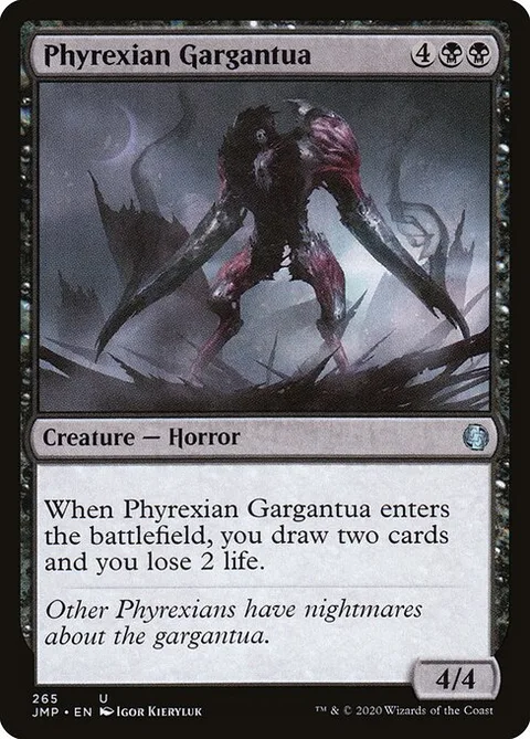 Phyrexian Gargantua, card 265 from Jumpstart