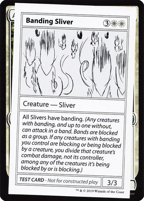 Banding Sliver, carte 2 de Mystery Booster Playtest Cards 2021