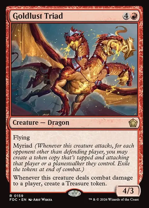 Goldlust Triad, card 159 from Foundations Commander
