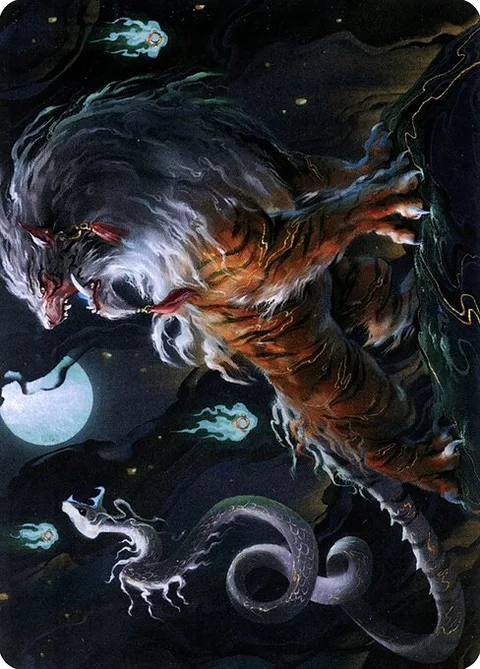 Gloomshrieker // Gloomshrieker, carte 28 de Neon Dynasty Art Series