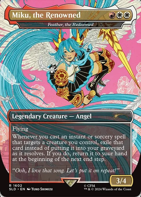 Feather, the Redeemed, card 1602 from Secret Lair Drop