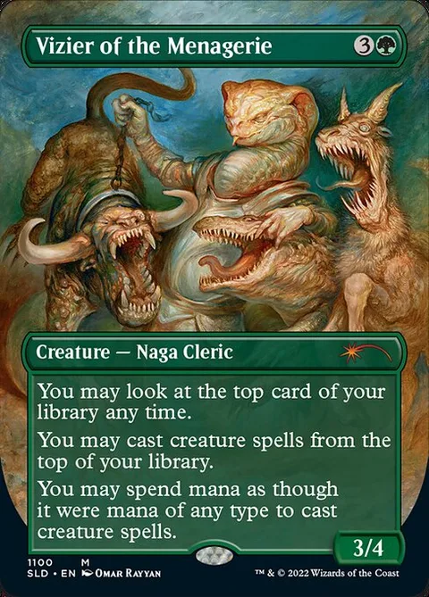Vizier of the Menagerie, card 1100 from Secret Lair Drop