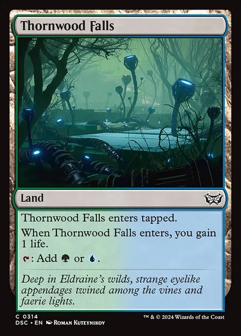 Thornwood Falls, carte 314 de Duskmourn: House of Horror Commander
