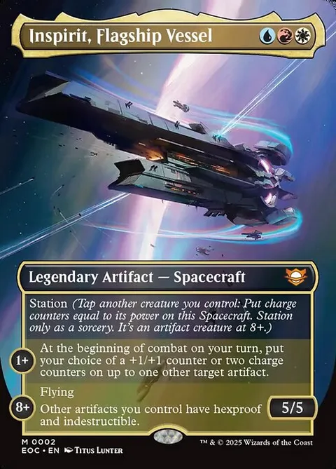 Inspirit, Flagship Vessel, carte 2 de Edge of Eternities Commander