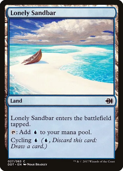 Lonely Sandbar, card 27 from Duel Decks: Merfolk vs. Goblins