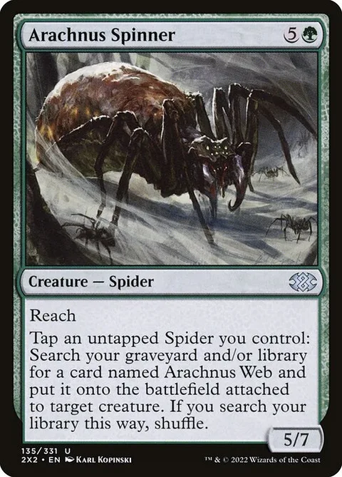 Arachnus Spinner, carte 135 de Double Masters 2022